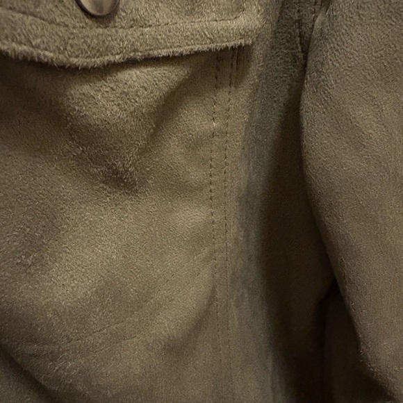 CXL by Christian Lacroix Men’s Faux Suede Brown Snap-Front Jacket Size Large NWT - Picture 10 of 14